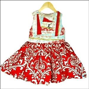 Handmade Holiday Christmas Dress for Toddlers